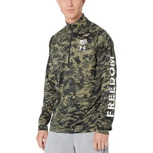 Large Under Armour Green and Black Military Field Jacket (m1)